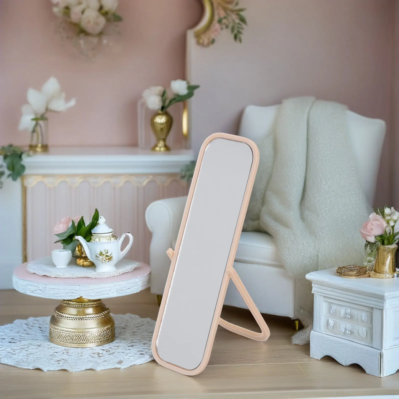 1:12 Scale Realistic Tiny Full-Length Floor Standing Mirror for Dollhouse Bedroom Accessory Dressing Table Decor Modern
1:12 Scale Realistic Tiny Full-Length Floor Standing Mirror for Dollhouse Bedroom Accessory Dressing Table Decor Modern