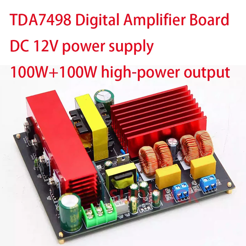TDA7498 Digital Amplifier Board Field Effect Transistor 200W High Power output Dual Channel HiFi DC12V Digital Amplifier Board
TDA7498 Digital Amplifier Board Field Effect Transistor 200W High Power output Dual Channel HiFi DC12V Digital Amplifier Board