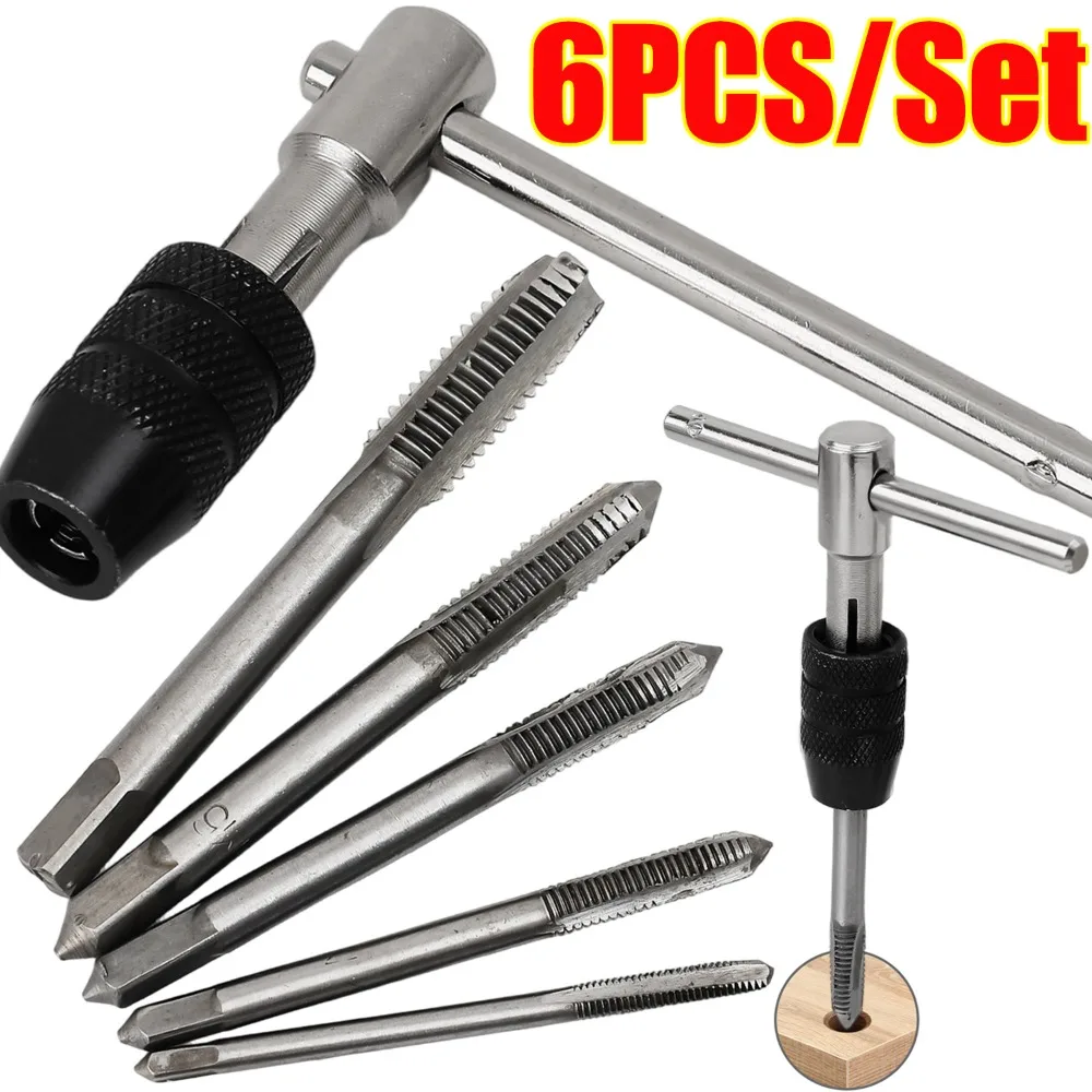 Portable T-type Tap Wrench Machinist Repair Drill Bit Machine Screw Thread Metric Plug Reamer Manual Hand Tool M3 M4 M5 M6 M8
Portable T-type Tap Wrench Machinist Repair Drill Bit Machine Screw Thread Metric Plug Reamer Manual Hand Tool M3 M4 M5 M6 M8