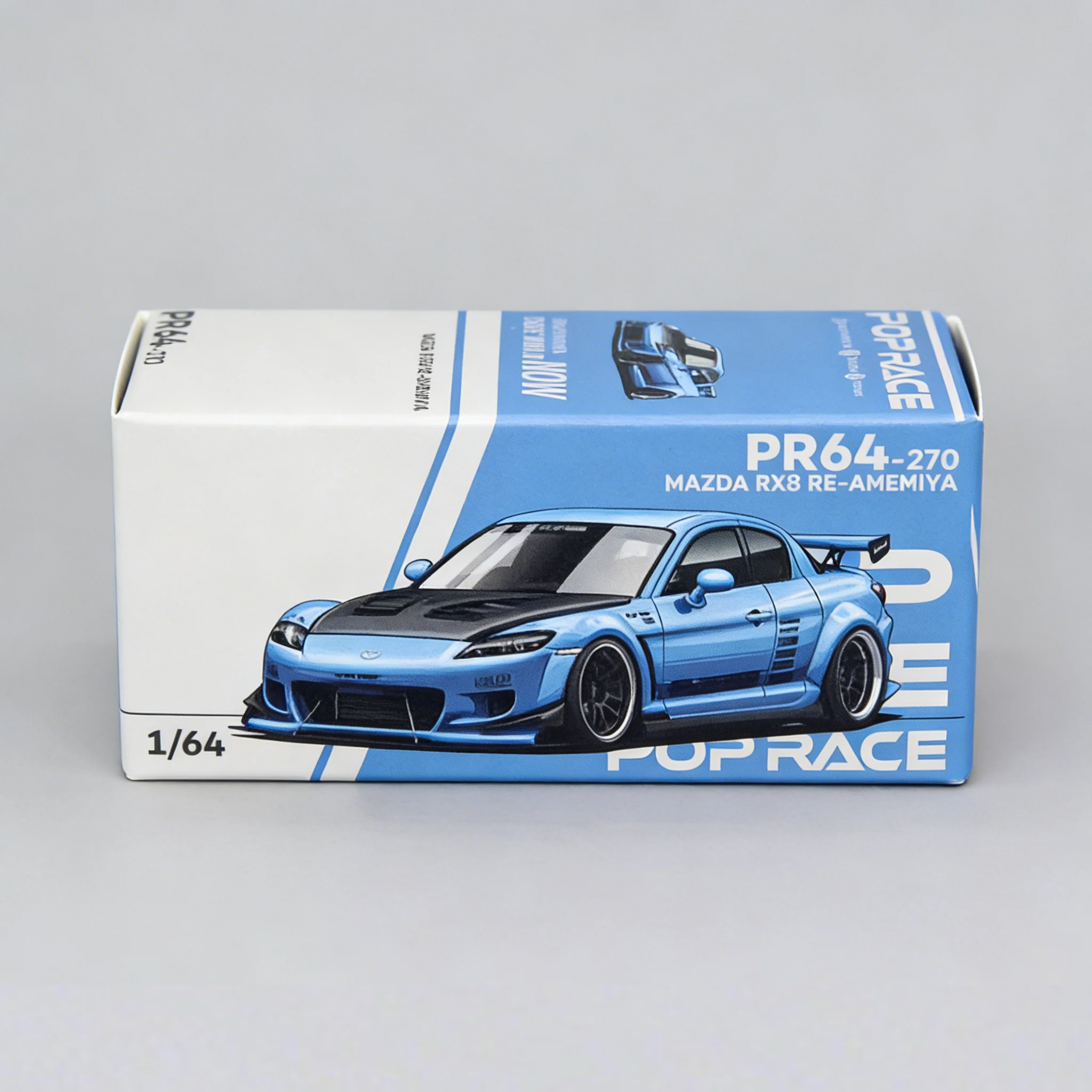 Pop Race 1:64 Mazda RX8 RE-AMEMIYA Light Blue Diecast Model Car #PR640270 (Open Hood) In Stock Ready To Ship
Pop Race 1:64 Mazda RX8 RE-AMEMIYA Light Blue Diecast Model Car #PR640270 (Open Hood) In Stock Ready To Ship