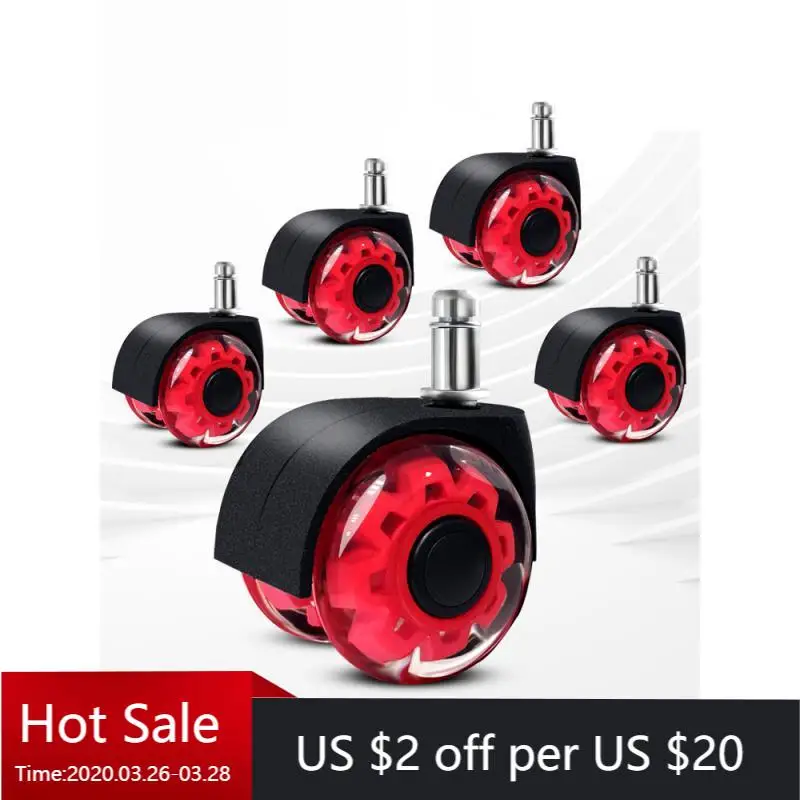 5Pc 2-Inch Red PU Dual Wheel Casters M11x22mm Snap Ring Mount Quiet Swivel Castors for Office Chairs Gaming Chairs And Furniture
5Pc 2-Inch Red PU Dual Wheel Casters M11x22mm Snap Ring Mount Quiet Swivel Castors for Office Chairs Gaming Chairs And Furniture