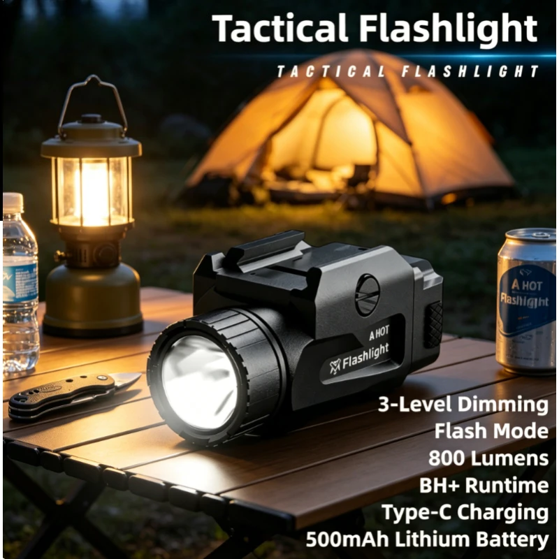 2026 NEW TINSOL Tactical Light, 800LM High Bright, 4 Mode USB Rechargeable, Quick Release Rail Mount Shooting Accessory
2026 NEW TINSOL Tactical Light, 800LM High Bright, 4 Mode USB Rechargeable, Quick Release Rail Mount Shooting Accessory