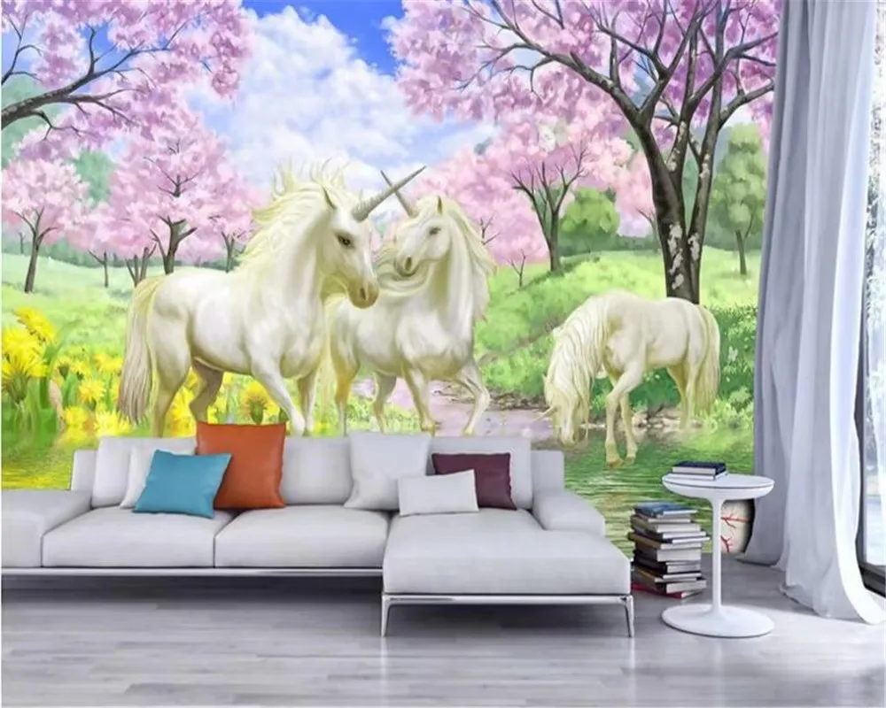 Custom Wallpaper Mural Dream Sakura Unicorn cartoon Photo Wallpaper Kids Room Decoration wallpaper for walls 3 d wall sticker
Custom Wallpaper Mural Dream Sakura Unicorn cartoon Photo Wallpaper Kids Room Decoration wallpaper for walls 3 d wall sticker