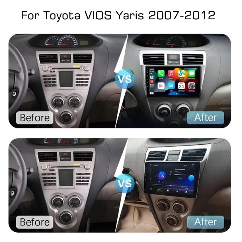 Android 13 Radio For Toyota VIOS Yaris 2007 2008 2009 2010-2012 Car stereo Multimedia Player Carplay Auto GPS navigation 2DIN
Android 13 Radio For Toyota VIOS Yaris 2007 2008 2009 2010-2012 Car stereo Multimedia Player Carplay Auto GPS navigation 2DIN