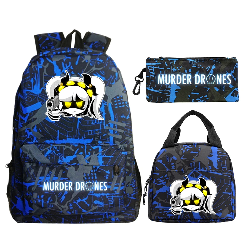 3pcs Set Murder Drones School Bags Anime Cartoon Backpack Boys Girl Large Capacity Bookbag With Lunch Box Pencil Case Mochila
3pcs Set Murder Drones School Bags Anime Cartoon Backpack Boys Girl Large Capacity Bookbag With Lunch Box Pencil Case Mochila
