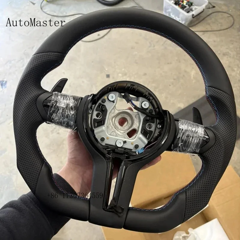 Спортивный руль из кожи высокого качества, подходит для BMW F30, F10, F31, F20, E60, E90. Автоаксессуары.
Спортивный руль из кожи высокого качества, подходит для BMW F30, F10, F31, F20, E60, E90. Автоаксессуары.