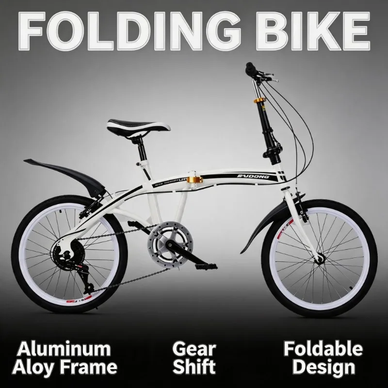 20-Inch Folding Bicycle - Compact & Portable Commuter Bike for Urban Travel Fashionable Foldable Bicycle for Adults Bicycle
20-Inch Folding Bicycle - Compact & Portable Commuter Bike for Urban Travel Fashionable Foldable Bicycle for Adults Bicycle