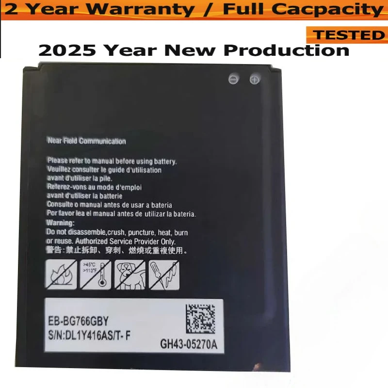 Совершенно новый аккумулятор EB-BG766GBY для Samsung Galaxy XCover7 Pro, G766B, G766U, G766W 4350 мАч, новая замена
Совершенно новый аккумулятор EB-BG766GBY для Samsung Galaxy XCover7 Pro, G766B, G766U, G766W 4350 мАч, новая замена