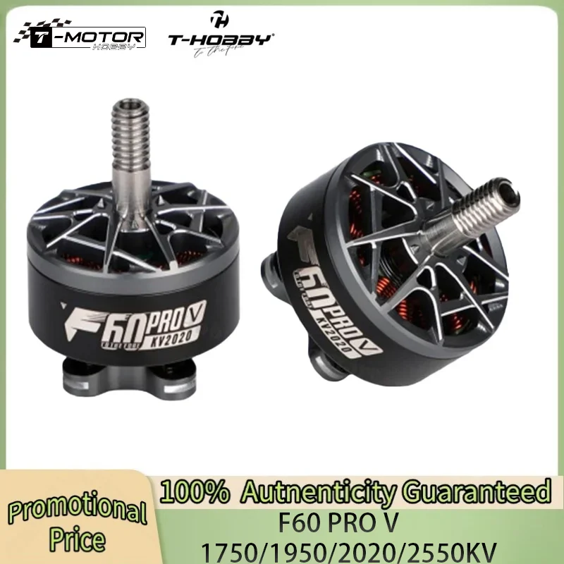 Бесколлекторный двигатель T-Motor T-HOBBY F60 PRO V 1750/1950/2020/2550KV - титановый вал 4 мм для FPV-дронов 5-6S для гонок и фристайла
Бесколлекторный двигатель T-Motor T-HOBBY F60 PRO V 1750/1950/2020/2550KV - титановый вал 4 мм для FPV-дронов 5-6S для гонок и фристайла
