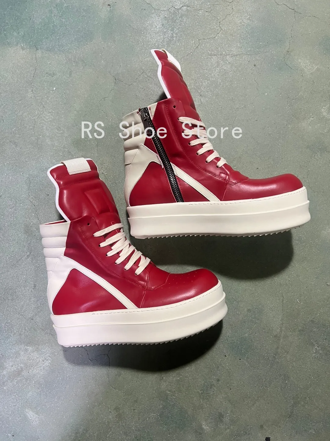Ro Classic Designer Men Shoe Women Sneaker Red Leather Ankle Boot High Top Casual Shoes Zipper 6cm Thick Sole Boots
Ro Classic Designer Men Shoe Women Sneaker Red Leather Ankle Boot High Top Casual Shoes Zipper 6cm Thick Sole Boots