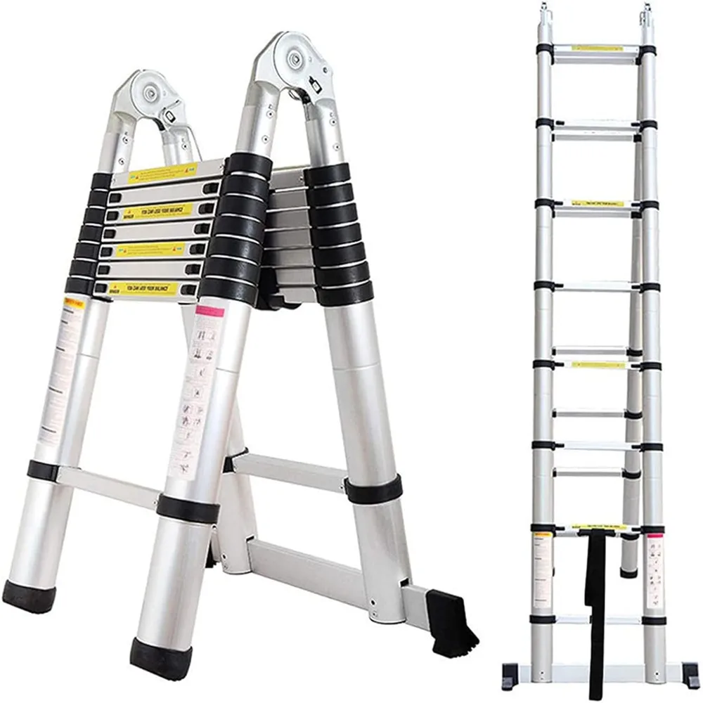 Telescoping A-Frame Ladder 16.5FT Aluminum Extension Folding Telescopic Non-Slip Steps Portable Multi-Purpose for Indoor Outdoor
Telescoping A-Frame Ladder 16.5FT Aluminum Extension Folding Telescopic Non-Slip Steps Portable Multi-Purpose for Indoor Outdoor