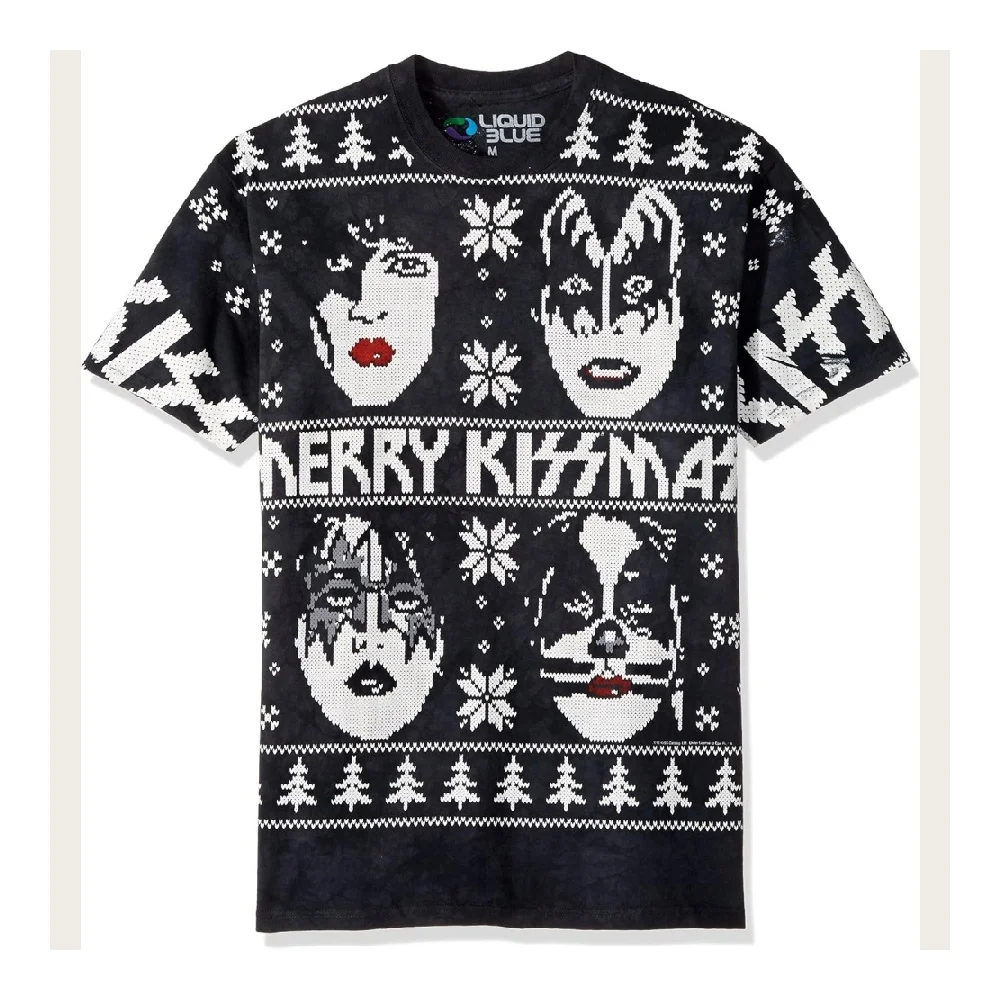 Футболки с графическим принтом рок-группы Merry Kissmas для мужчин, футболки с портретами группы Kiss, рождественские свитера с принтом, футболки с короткими рукавами и круглым вырезом
Футболки с графическим принтом рок-группы Merry Kissmas для мужчин, футболки с портретами группы Kiss, рождественские свитера с принтом, футболки с короткими рукавами и круглым вырезом
