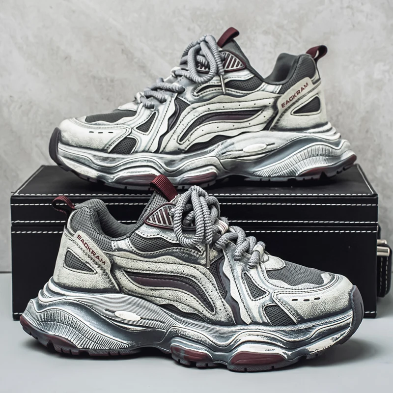 Men's Fashion Sports Shoes 2025 Autumn Thick Bottom Casual Style Retro Design Comfortable Breathable Mesh Inner
Men's Fashion Sports Shoes 2025 Autumn Thick Bottom Casual Style Retro Design Comfortable Breathable Mesh Inner