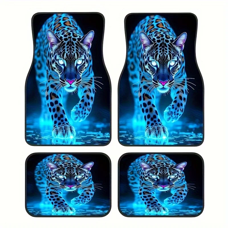 4-Pack Blue Cheetah Print Car Mats - Soft Easy Clean Install, Anti-Slip Durable, Stylish Design, Fits Most Vehicles, Great Gift
4-Pack Blue Cheetah Print Car Mats - Soft Easy Clean Install, Anti-Slip Durable, Stylish Design, Fits Most Vehicles, Great Gift
