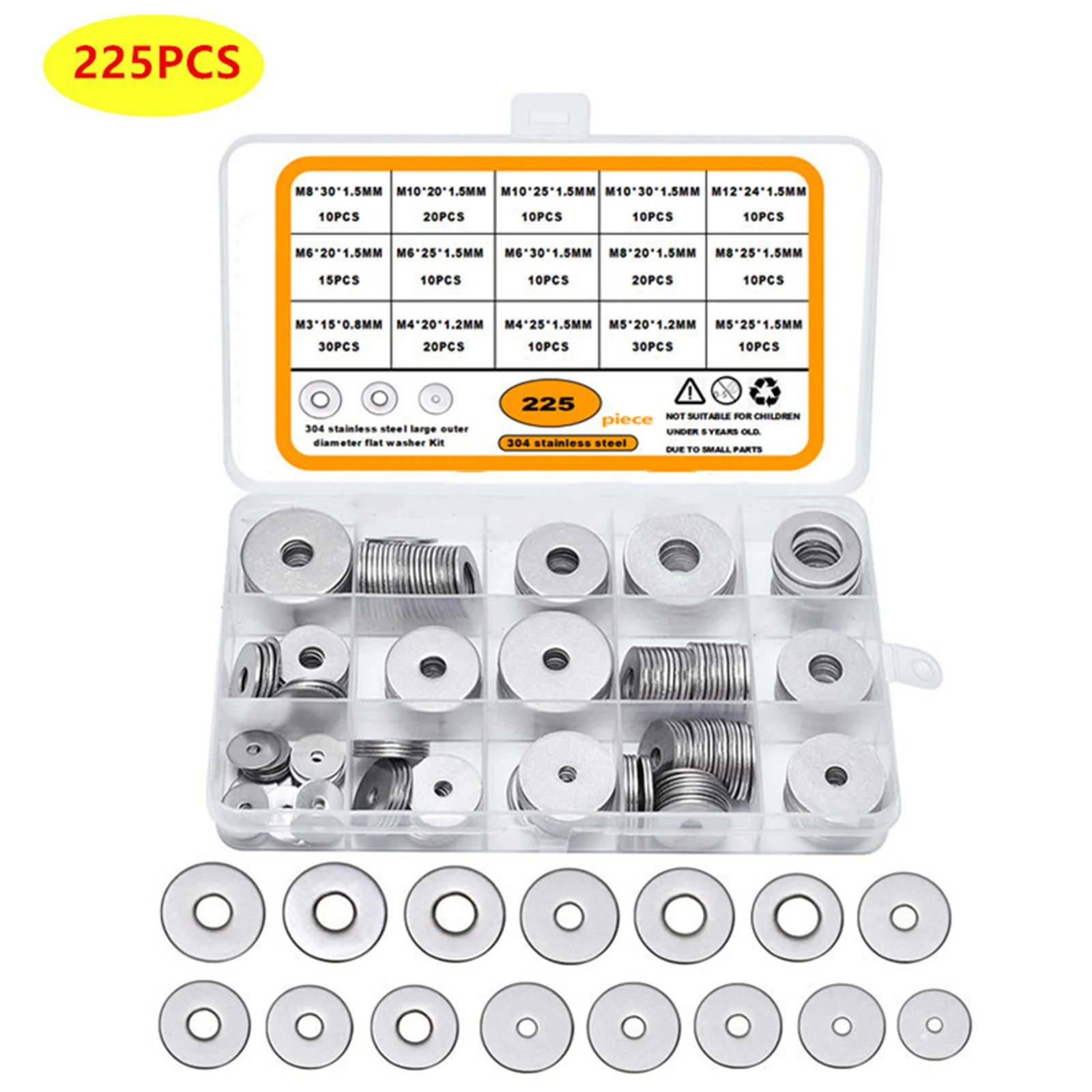 304, магнитные шайбы из нержавеющей стали M3 * 15*0,8 мм M5 * 20*1,2 мм M5 * 25*1,5 мм, домашнее оборудование
304, магнитные шайбы из нержавеющей стали M3 * 15*0,8 мм M5 * 20*1,2 мм M5 * 25*1,5 мм, домашнее оборудование
