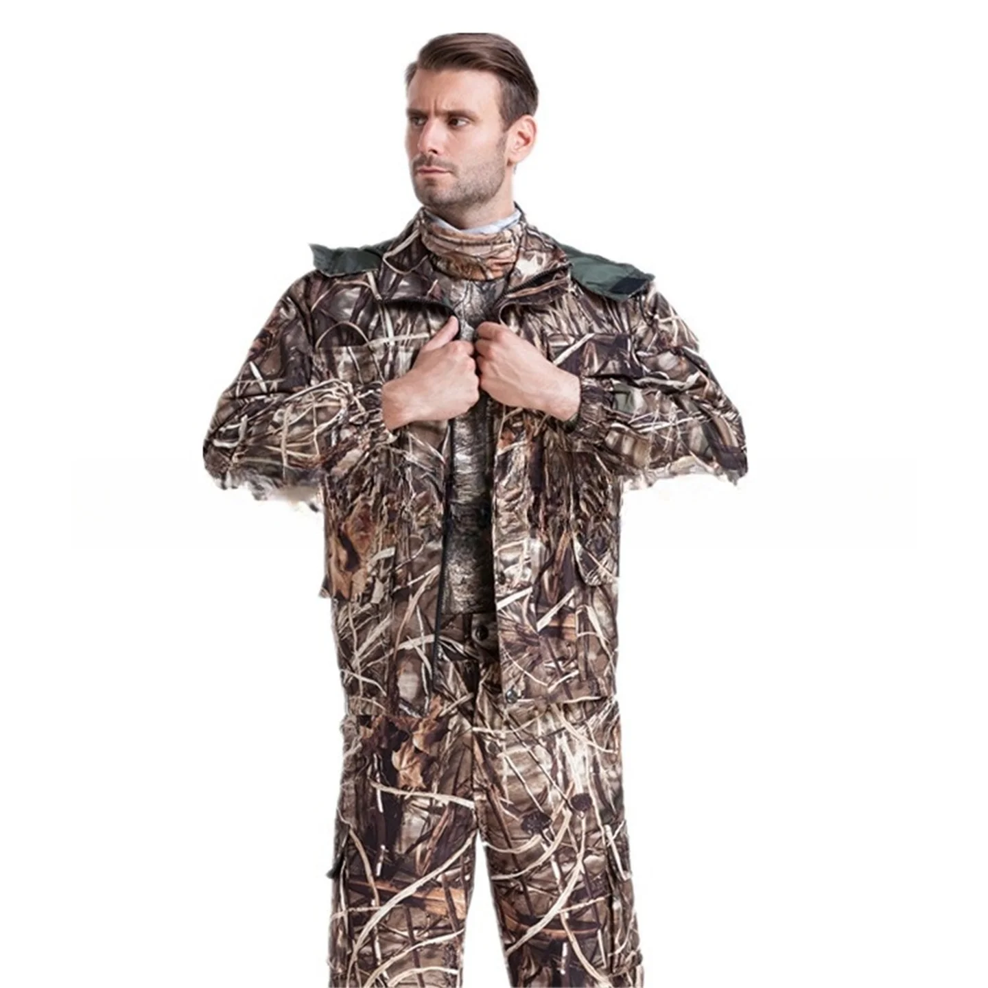 Outdoor Sports Bionic Camouflage Suit Jungle Hunting Camouflage Suit Reed Fishing Multi-Pocket Large Size
Outdoor Sports Bionic Camouflage Suit Jungle Hunting Camouflage Suit Reed Fishing Multi-Pocket Large Size