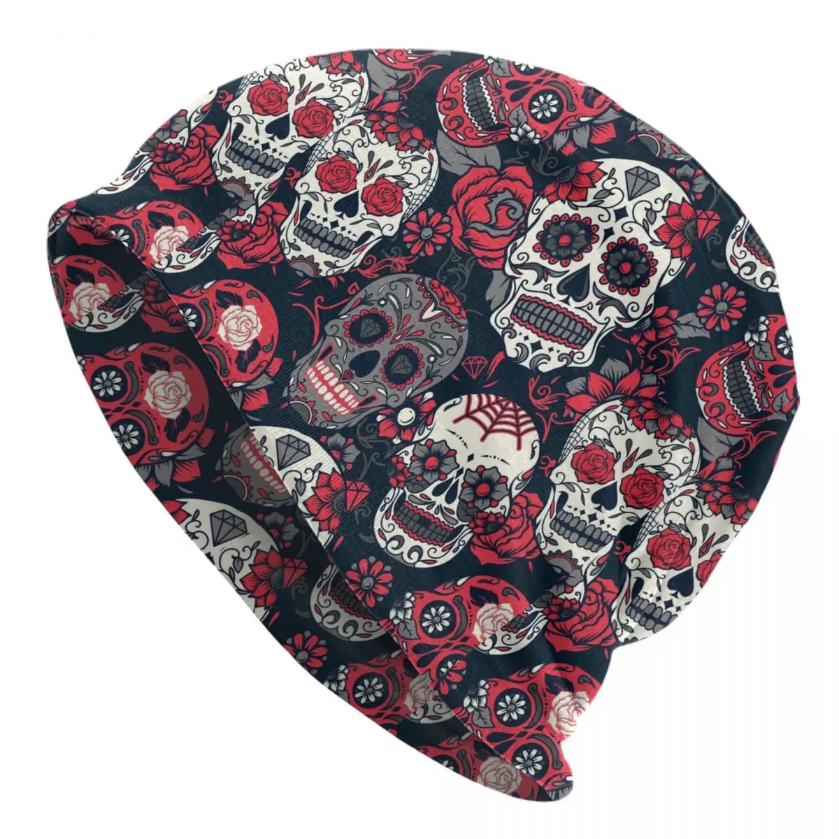 Sugar Skull Red Bonnet Hat Hip Hop Street Skullies Beanies Hats for Men Women Warm Head Wrap Cap
Sugar Skull Red Bonnet Hat Hip Hop Street Skullies Beanies Hats for Men Women Warm Head Wrap Cap