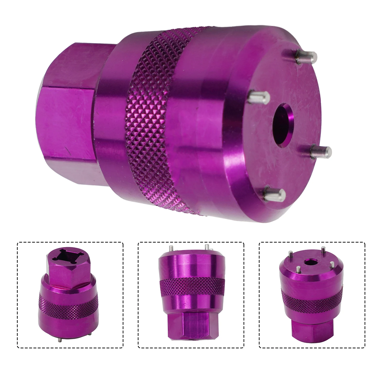 Aluminum alloy removal and installation tool for SRAM For DUB BB30 crank cover with round chamfered edges for safe handling
Aluminum alloy removal and installation tool for SRAM For DUB BB30 crank cover with round chamfered edges for safe handling