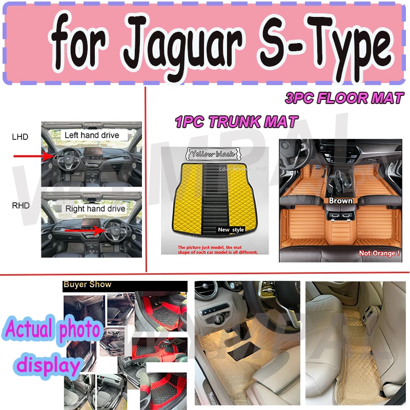 LUXURY автомобильные коврики для Jaguar S-Type SType S Type 1999 ~ 2007 ковер прочный кожаный коврик антигрязные подушечки внутренняя часть автомобиля
LUXURY автомобильные коврики для Jaguar S-Type SType S Type 1999 ~ 2007 ковер прочный кожаный коврик антигрязные подушечки внутренняя часть автомобиля