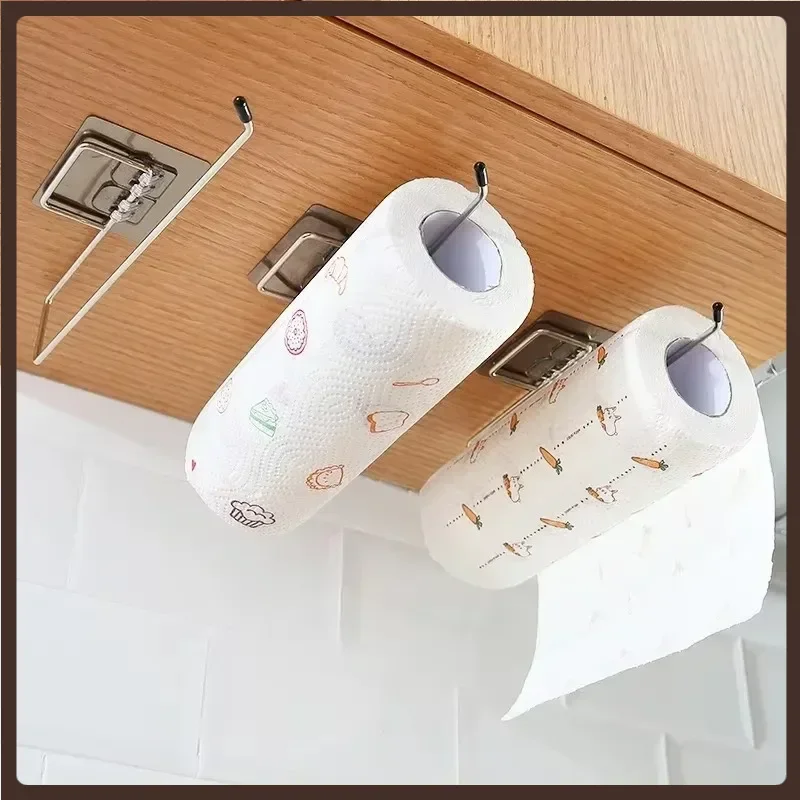 1 Of The Kitchen Wall Hanging Paper Towel Rack, Perforation-Free Dish Cloth, Towel, Plastic Wrap Stainless Steel Storage Hooks
1 Of The Kitchen Wall Hanging Paper Towel Rack, Perforation-Free Dish Cloth, Towel, Plastic Wrap Stainless Steel Storage Hooks