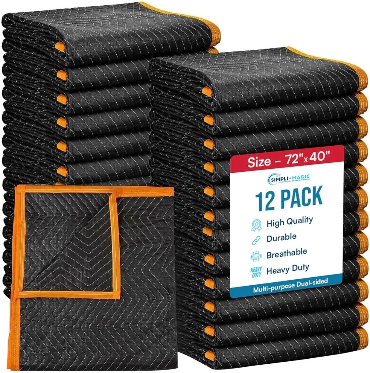 Heavy Duty Moving Blankets 72x40 Inch 12 Pack – Padded Furniture Covers for Moving, Storage, and Protection
Heavy Duty Moving Blankets 72x40 Inch 12 Pack – Padded Furniture Covers for Moving, Storage, and Protection
