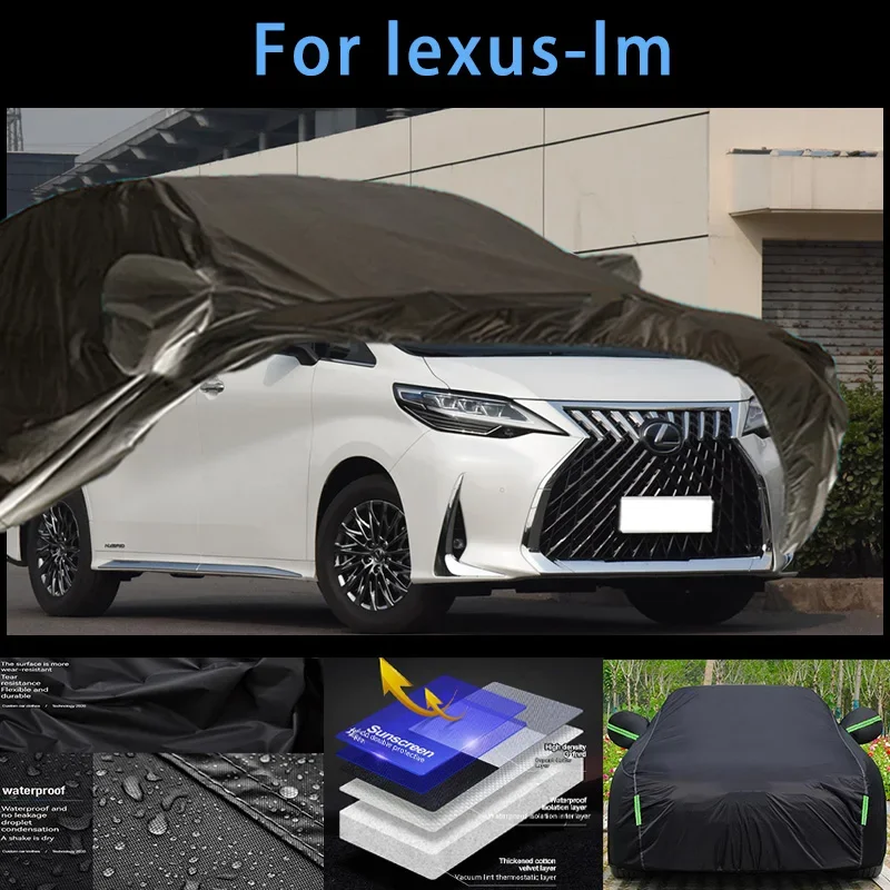 Для lexus-lm наружная защита полный автомобильный чехол снежный чехол солнцезащитный козырек водостойкий пылезащитный внешние автомобильные аксессуары
Для lexus-lm наружная защита полный автомобильный чехол снежный чехол солнцезащитный козырек водостойкий пылезащитный внешние автомобильные аксессуары