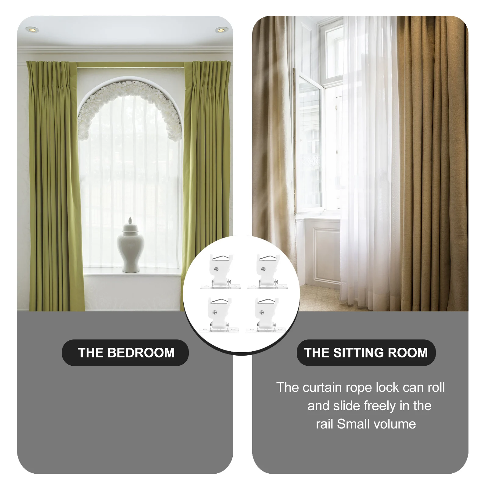 4set 4 Sets Curtain Cord Lock Mini Size Suitable for Windows Curtains Roman Blinds White Color Plastic Iron Hardware
4set 4 Sets Curtain Cord Lock Mini Size Suitable for Windows Curtains Roman Blinds White Color Plastic Iron Hardware