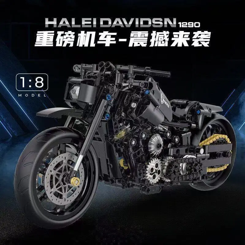 NEW MOC Technical Motorcycle Building Blocks Bricks Duke Harleys Motorbike Racing Car Assemble Model Vehicle Toys for Kids Gift
NEW MOC Technical Motorcycle Building Blocks Bricks Duke Harleys Motorbike Racing Car Assemble Model Vehicle Toys for Kids Gift