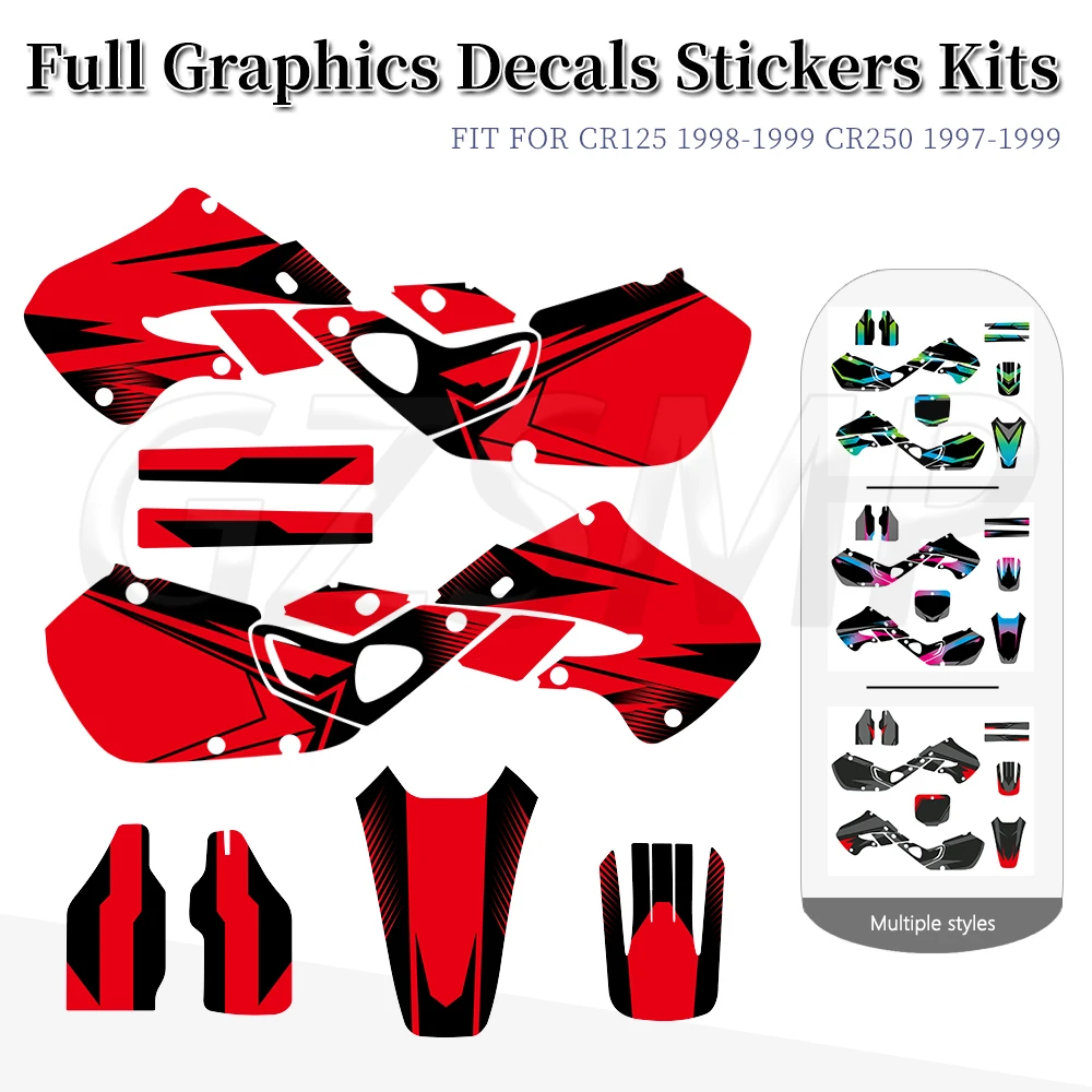 Наборы графических наклеек и декоративных стикеров для мотокросса, подходят для Honda CR125R 1998-1999, CR250R 1997-1999, CR 125R 250R
Наборы графических наклеек и декоративных стикеров для мотокросса, подходят для Honda CR125R 1998-1999, CR250R 1997-1999, CR 125R 250R