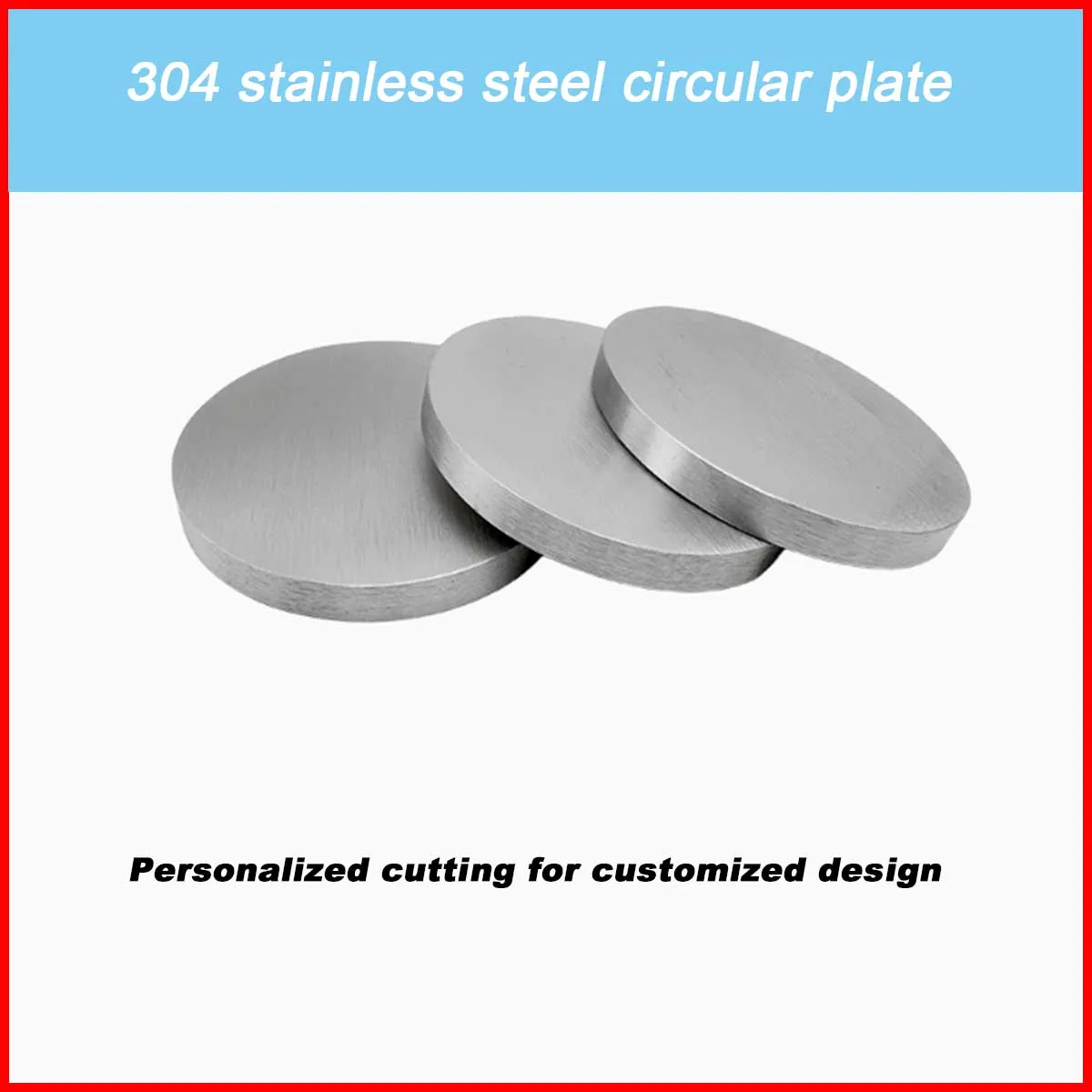 304 Stainless Steel Circular Plate/Laser Processing with Holes, Polishing and Drawing
304 Stainless Steel Circular Plate/Laser Processing with Holes, Polishing and Drawing
