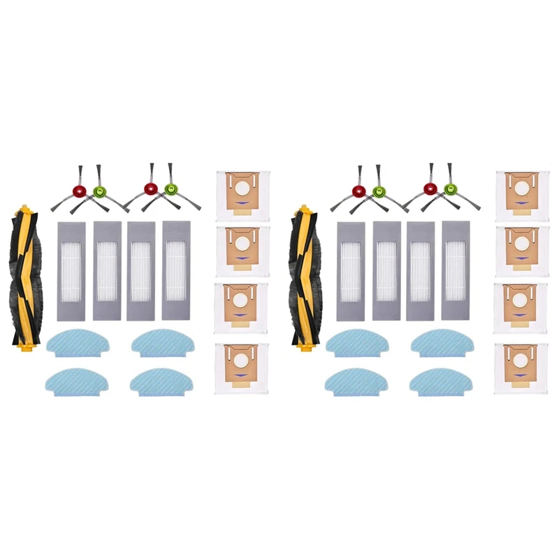 2X For ECOVACS DEEBOT N10 N10 PLUS Robot Vacuum Cleaner Main Side Brush Hepa Filter Mop Cloth Dust Bag Replacement Parts
2X For ECOVACS DEEBOT N10 N10 PLUS Robot Vacuum Cleaner Main Side Brush Hepa Filter Mop Cloth Dust Bag Replacement Parts