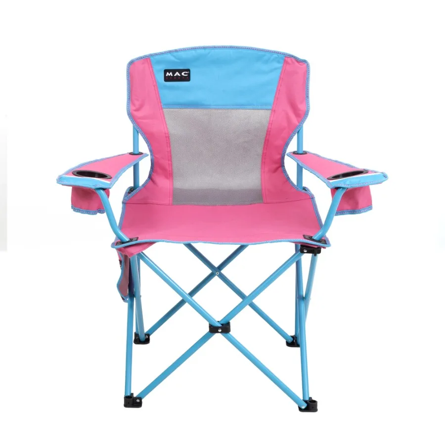 Oversized Folding Camp Chair with Cup Holders for Outdoor Camping, Picnics, and Backyard Use Pink Seat with Blue Accents and Du
Oversized Folding Camp Chair with Cup Holders for Outdoor Camping, Picnics, and Backyard Use Pink Seat with Blue Accents and Du
