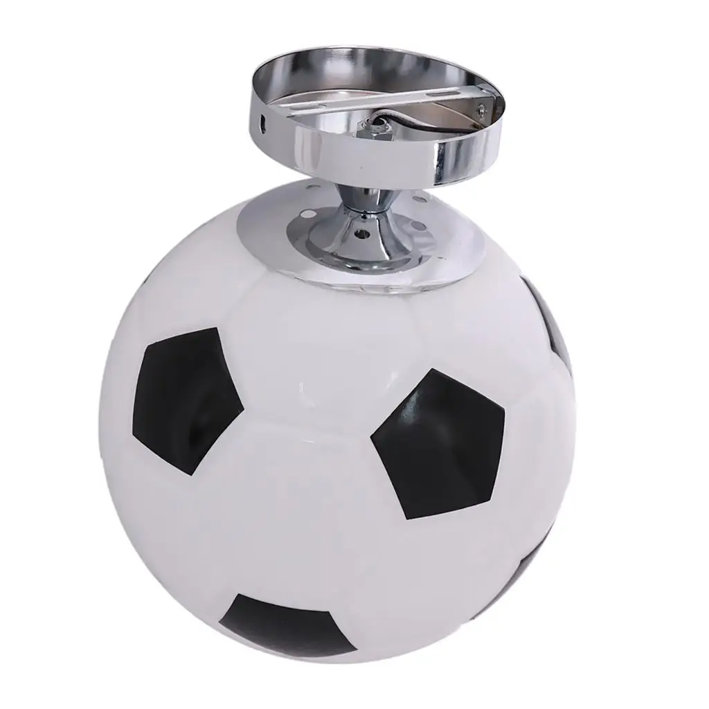 Hanging Glass Light Fixture Football Soccer Ceiling Pendant Lamp Shade for Boys Bedroom and Kids Room
Hanging Glass Light Fixture Football Soccer Ceiling Pendant Lamp Shade for Boys Bedroom and Kids Room