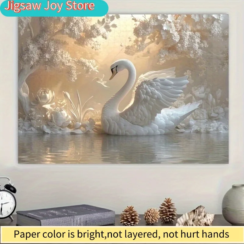 Набор из 1000 элегантных пазлов «Белый лебедь» — с изображением лебедя и цветочного озера, идеальный вызов для решения, идеально подходит для дней рождения, Рождества или праздников.
Набор из 1000 элегантных пазлов «Белый лебедь» — с изображением лебедя и цветочного озера, идеальный вызов для решения, идеально подходит для дней рождения, Рождества или праздников.