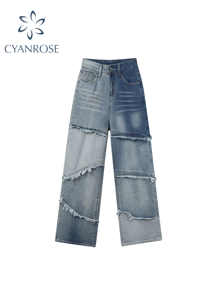 Women's Patchwork Y2k Jeans Harajuku Denim Trousers 90s Aesthetic Japanese 2000s Style Baggy Jean Pants Vintage Trashy Clothes
Women's Patchwork Y2k Jeans Harajuku Denim Trousers 90s Aesthetic Japanese 2000s Style Baggy Jean Pants Vintage Trashy Clothes