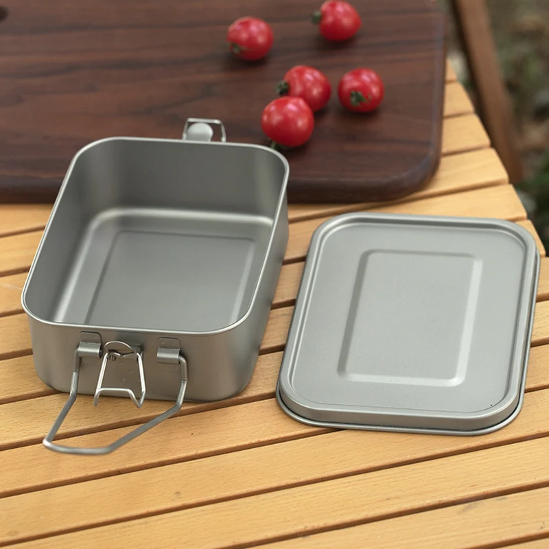 Tiartisan 1200ml titanium camping ultra-light portable sealed picnic box home outdoor folding handle leak-proof lunch meal box
Tiartisan 1200ml titanium camping ultra-light portable sealed picnic box home outdoor folding handle leak-proof lunch meal box