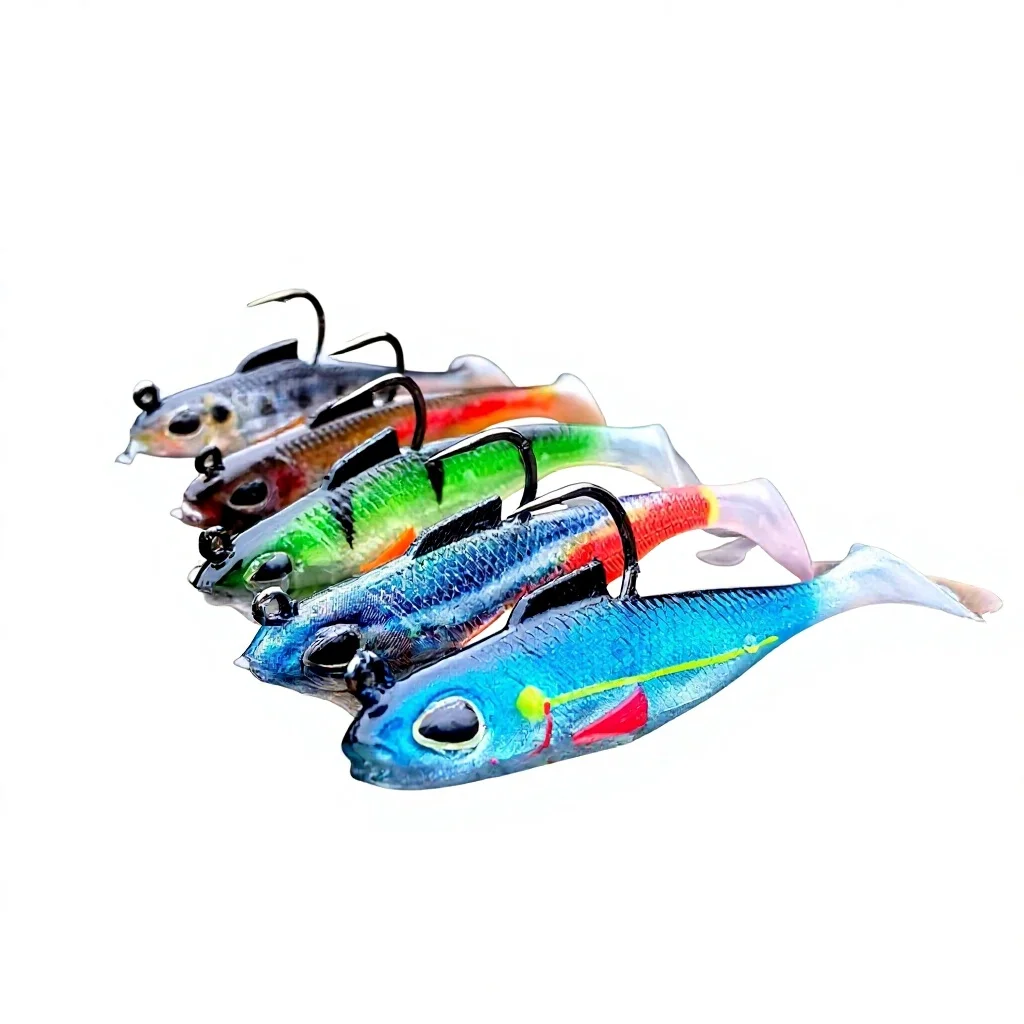 New Lead Artificial Soft Bait T-tail Luminous Fishing Lure for Bass Snakehead and Blackfish Without Hooks Ocean/Reservoir Use
New Lead Artificial Soft Bait T-tail Luminous Fishing Lure for Bass Snakehead and Blackfish Without Hooks Ocean/Reservoir Use