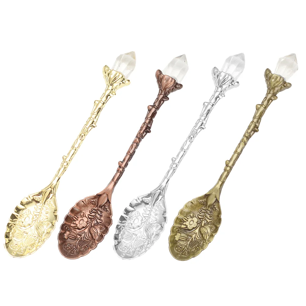 4 Pcs Engraved Ice Cream Scoop Coffee Spoon Teaspoons Christmas Mini Sugar Dessert Gold Retro Bar
4 Pcs Engraved Ice Cream Scoop Coffee Spoon Teaspoons Christmas Mini Sugar Dessert Gold Retro Bar