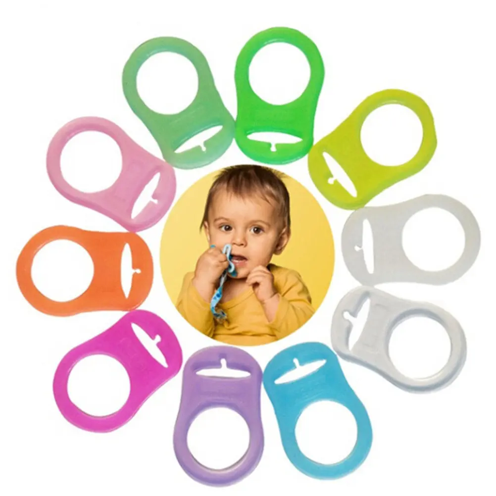 1Pcs Silicone Pacifier Ring Adapter Holder for Button Style Soothers Clips Teething Safety Leash
1Pcs Silicone Pacifier Ring Adapter Holder for Button Style Soothers Clips Teething Safety Leash