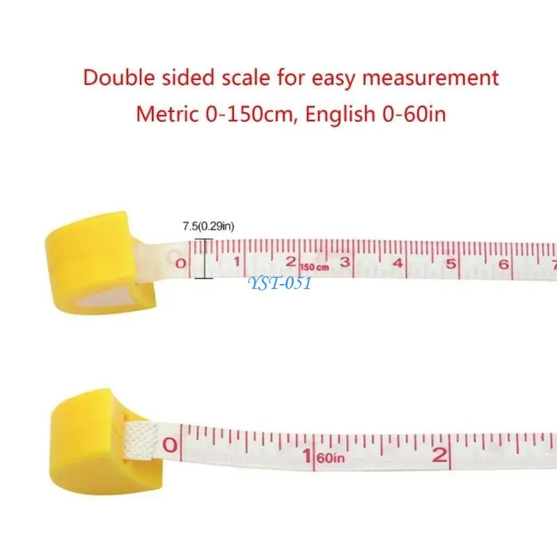E15A Portable Soft Tape Measure Sewing Flexible Ruler for Weight Loss Body Measuring
E15A Portable Soft Tape Measure Sewing Flexible Ruler for Weight Loss Body Measuring
