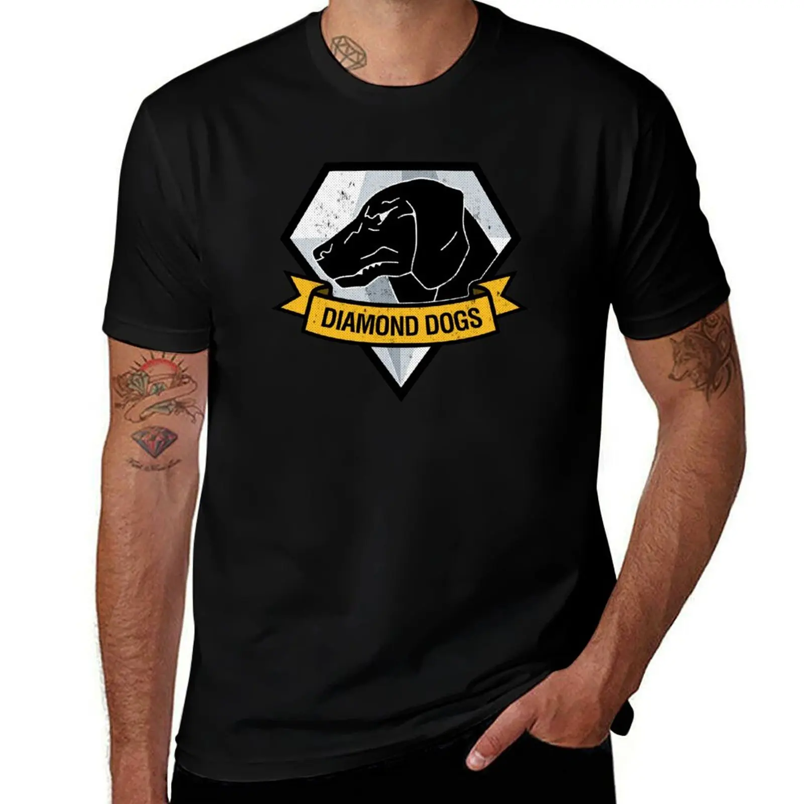 DIAMOND DOGS (VINTAGE LOGO) T-Shirt quick-drying valentines boutique clothes Short sleeve tee Men's t shirts
DIAMOND DOGS (VINTAGE LOGO) T-Shirt quick-drying valentines boutique clothes Short sleeve tee Men's t shirts
