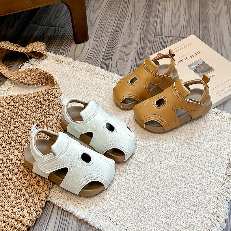 Summer Baby Genuine Leather Sandals for Girls Boys Breathable Hollow Kids Shoes Infant Toddler Soft Sole Anti Slip Beach Sandals
Summer Baby Genuine Leather Sandals for Girls Boys Breathable Hollow Kids Shoes Infant Toddler Soft Sole Anti Slip Beach Sandals
