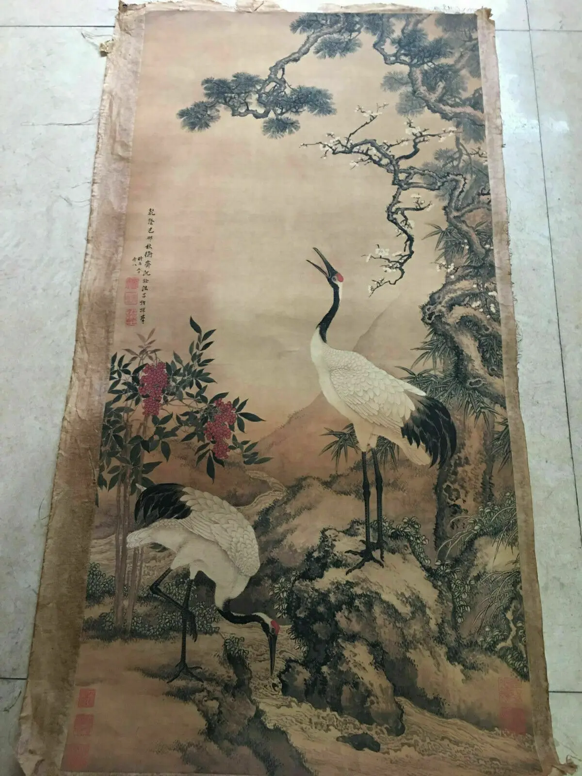 Китайский Старый свиток Shen Quan - song Mei Shuanghe рисовая бумага рисовая живопись
Китайский Старый свиток Shen Quan - song Mei Shuanghe рисовая бумага рисовая живопись