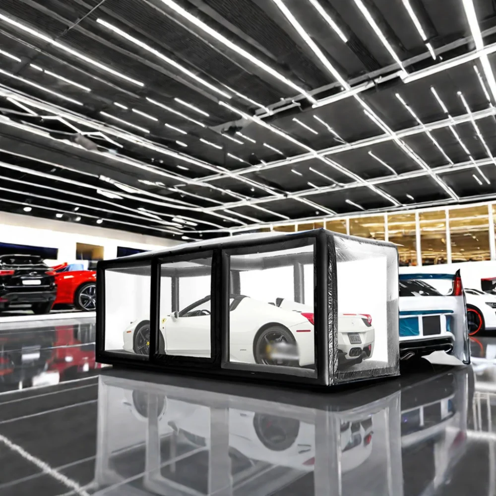 High Quality PVC Air Chamber Portable Inflatable Car Show Tent Capsule Car Cover for Sale
High Quality PVC Air Chamber Portable Inflatable Car Show Tent Capsule Car Cover for Sale