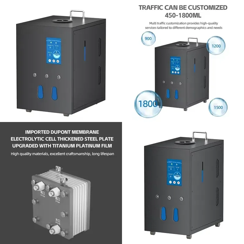 Generator for 900ml 1800ml Water Electrolysis Full Screen Touch Stainless Steel Desktop Household Use 2001-5000ppb
Generator for 900ml 1800ml Water Electrolysis Full Screen Touch Stainless Steel Desktop Household Use 2001-5000ppb