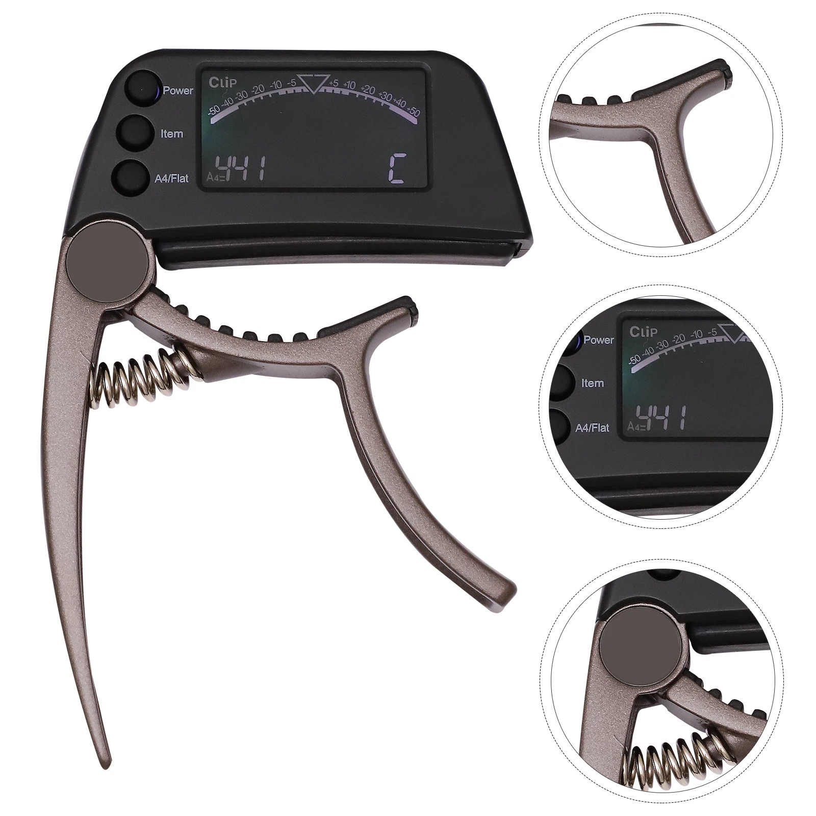1pc Guitar Capo Tuner High Sensitivity Accurate Tuning Clip For Acoustic Electric Bass Folk Guitar Portable Alloy Instrument
1pc Guitar Capo Tuner High Sensitivity Accurate Tuning Clip For Acoustic Electric Bass Folk Guitar Portable Alloy Instrument