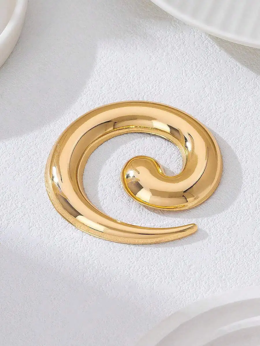 Geometric Spiral Brooch Smooth High-End Niche Design Jewelry For Women
Geometric Spiral Brooch Smooth High-End Niche Design Jewelry For Women