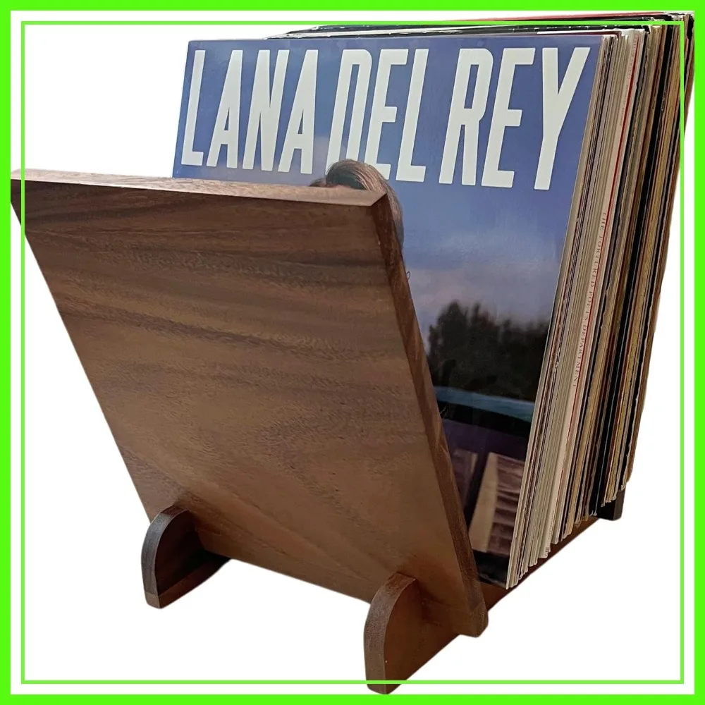 Natural Wood Vinyl Record Holder Shelf, Tabletop LP Storage Rack, Walnut Album Display, Holds 25-40 LPs, Rustic Modern
Natural Wood Vinyl Record Holder Shelf, Tabletop LP Storage Rack, Walnut Album Display, Holds 25-40 LPs, Rustic Modern