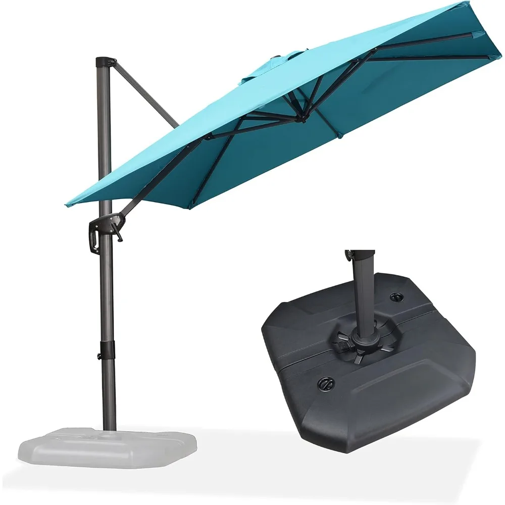 8 Feet Square Cantilever Umbrella Patio Umbrella with Base Outdoor Umbrella Aluminum Offset with 360-degree Rotation for Garden
8 Feet Square Cantilever Umbrella Patio Umbrella with Base Outdoor Umbrella Aluminum Offset with 360-degree Rotation for Garden