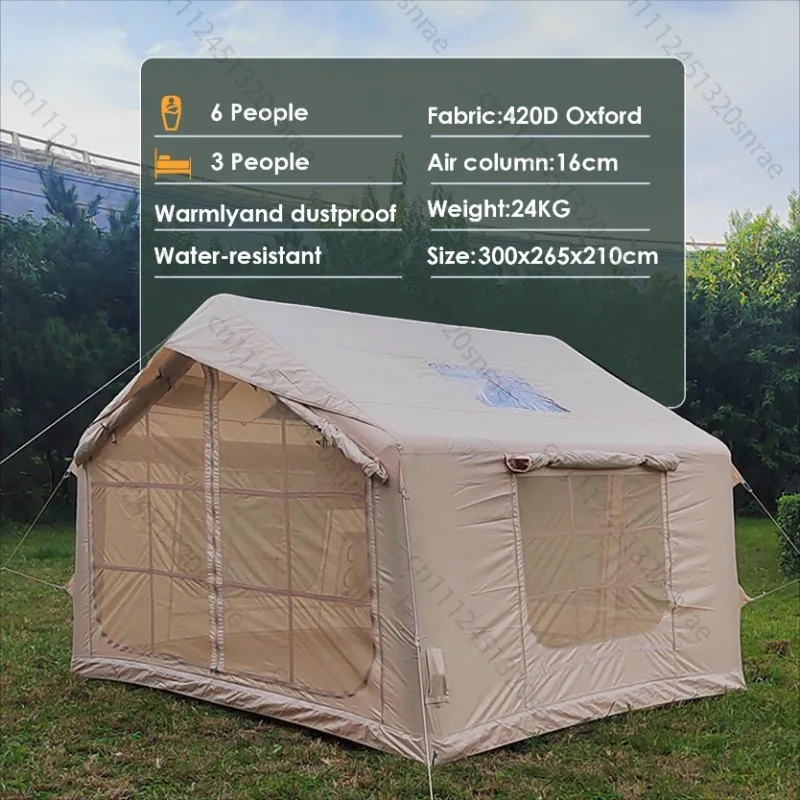 Free To Build and Open Quickly 4-6 People Inflatable Tent 8 Square Meters, Single-layer Tent
Free To Build and Open Quickly 4-6 People Inflatable Tent 8 Square Meters, Single-layer Tent